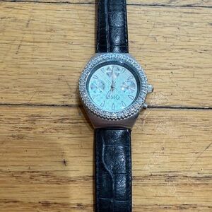 OMO Silver and Black Watch